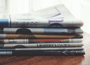 Stack of Newspapers.