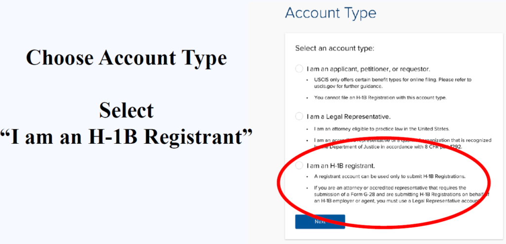 How To Create An H-1B Registrant Account