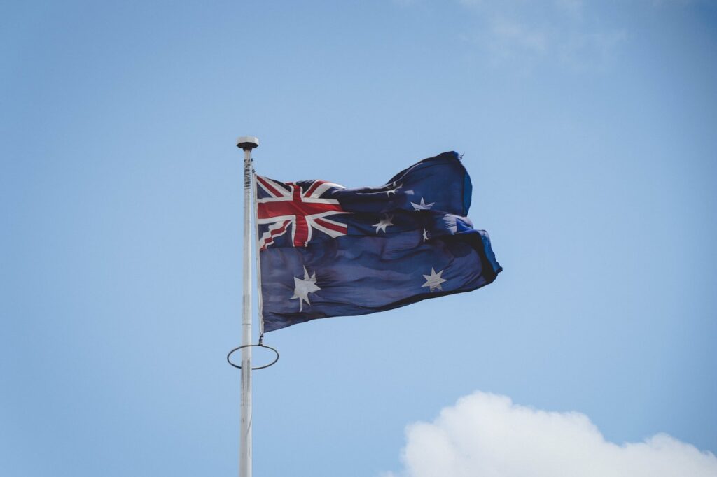 Image of Australian flag E-3 visa immigration lawyers.