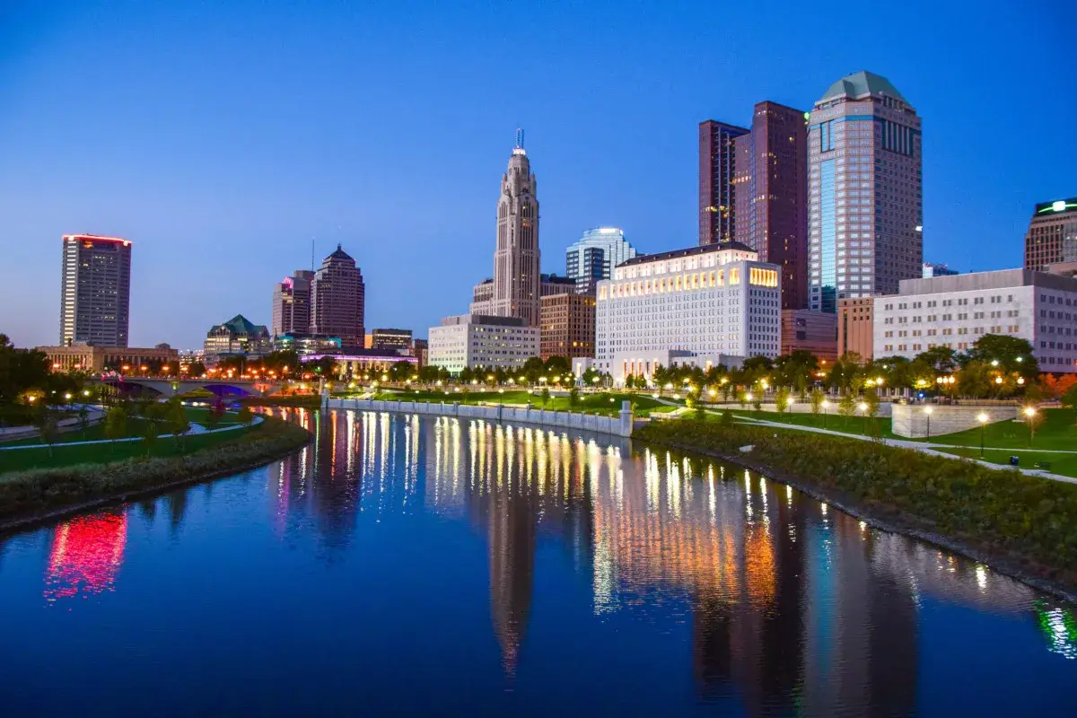 Image of part of Columbus, Ohio where the offices of Immigration Lawyers Shihab Burke is located.
