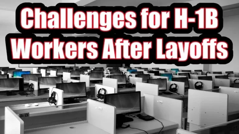 challenges for h 1b workers after layoffs