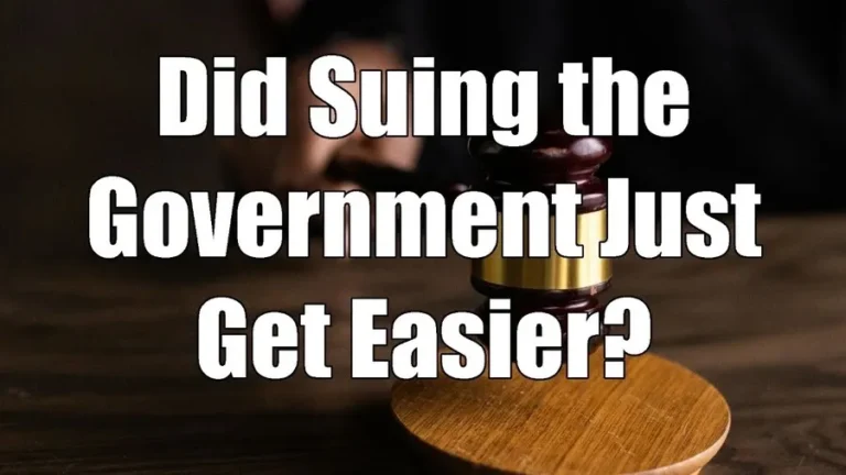 did suing the government just get easier