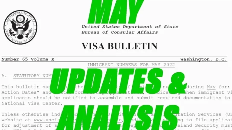 may visa bulletin updates analysis of the year so far