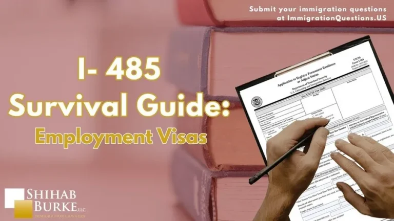employment based adjustment of status a survival guide